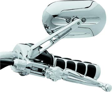 Kuryakyn Magnum Mirrors Large Flat Glass Chrome, Ophalen of Verzenden