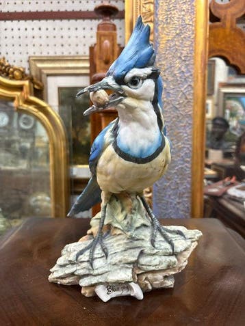 Giuseppe Tagliariol (attr.) - sculptuur, Blue Jay - 29 cm -, Antiek en Kunst, Antiek | Glas en Kristal