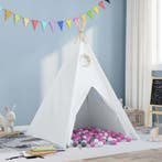 vidaXL Teepee Tent Wit 120 x 120 x 150 cm Stof en Plastic, Kinderen en Baby's, Verzenden, Nieuw