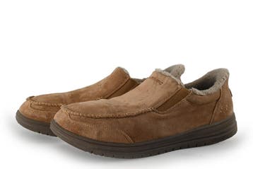 Skechers Instappers in maat 42 Bruin, Kleding | Heren, Bruin, Verzenden, Overige typen, Zo goed als nieuw
