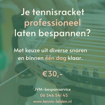 Tennisracket bespannen! Of uw squashracket?, Sport en Fitness, Tennis, Ophalen, Nieuw, Grip of Snaar