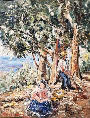 Guido Casciaro (1900-1963) - Coppia di contadini