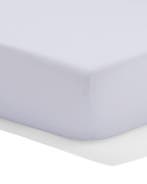 HEMA Topper hoeslaken 180x200cm hotel katoen percal wit, Verzenden, Nieuw, Wit