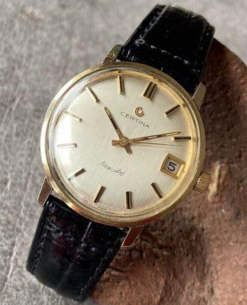 Certina - New Art 14K Gold Bezel-Gold/Steel - Zonder, Sieraden, Tassen en Uiterlijk, Nieuw