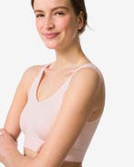 HEMA Niet voorgevormde top zonder beugel naadloos lichtroze, Kleding | Dames, Ondergoed en Lingerie, Verzenden