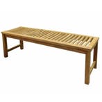 Javaan tuinbank 150x45xH46 cm teak, Ophalen of Verzenden, Nieuw