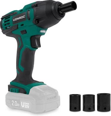 2dekans | VONROC Accu slagmoersleutel 20V – 150Nm – Incl. 4, Ophalen of Verzenden, Zo goed als nieuw