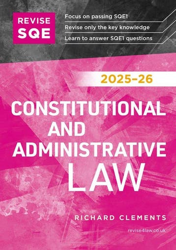 9781917183260 Revise SQE Constitutional and Administrativ..., Verzenden, Nieuw, Richard Clements