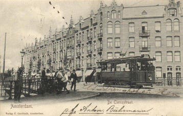 Nederland - Amsterdam -TRAMS -Fraai kavel -Zowel, Gelopen