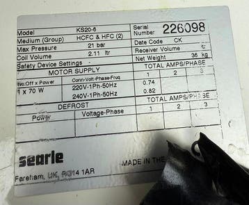 Searle Koelverdamper 2,2kW, KS20-6, R404A