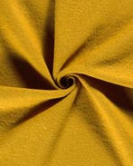 Gekookte Wol Bouclé Oker, Nieuw, Geel