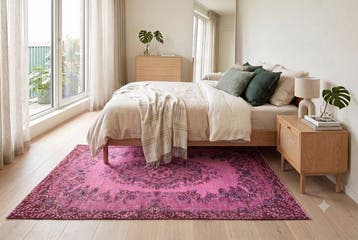 Roze vintage - Vloerkleed - 205 cm - 110 cm - Met, Huis en Inrichting, Nieuw