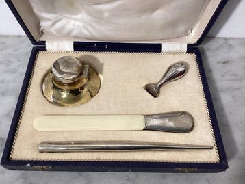 Zonder minimumprijs - Bureauset (4) - Zilver, Nieuw