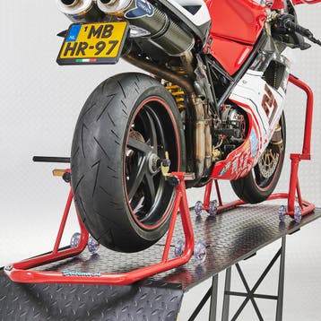 Datona Xtreme paddockstand set voor- en achterwiel - Rood -, Motoren, Ophalen of Verzenden, Nieuw