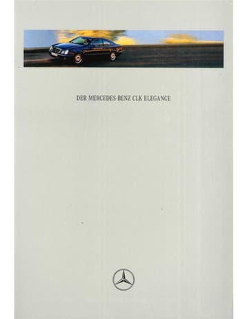 1997 MERCEDES BENZ CLK COUPÉ BROCHURE DUITS, Boeken, Nieuw, Author