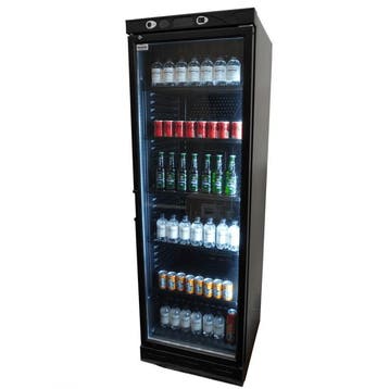 Drankenkoelkast 382L – Zwart met Glasdeur (zonder lichtbak), Nieuw in verpakking, Koelen en Vriezen