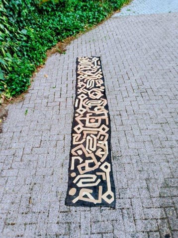 Wandtapijt - 355 cm - 55 cm - Lang Kuba Wandkleed