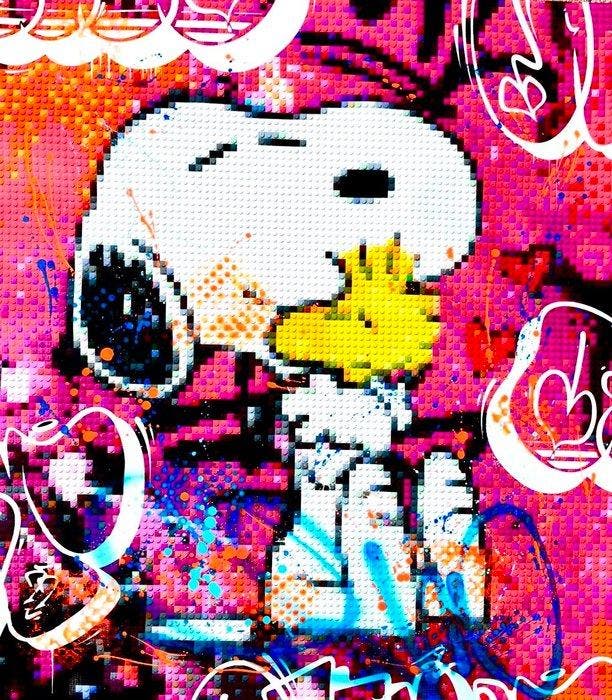 Moabit (XX) - Snoopy & Woodstock X Puppy Love, Antiek en Kunst, Kunst | Schilderijen | Modern