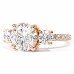 Zonder minimumprijs - Ring - 14 karaat Roségoud - 2.50ct., Nieuw