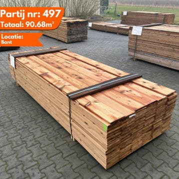 Thermo Vuren Geschaafde Plank 3000x185x18mm, Ophalen of Verzenden, Nieuw