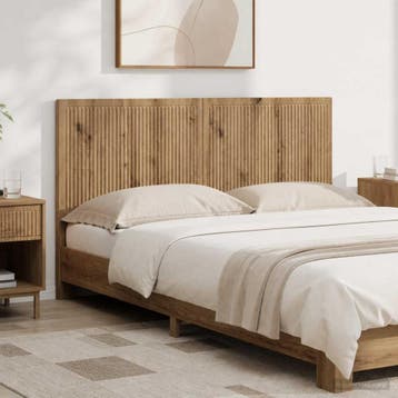 vidaXL Wandgemonteerd Hoofdeinde EDE Artisanaal eiken, Huis en Inrichting, Verzenden, Nieuw, Bruin, Hout