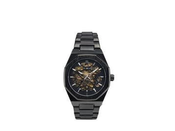 Veiling - BUONA | Carrer de Pelai II Automatisch Skeleton, Sieraden, Tassen en Uiterlijk, Horloges | Heren, Nieuw