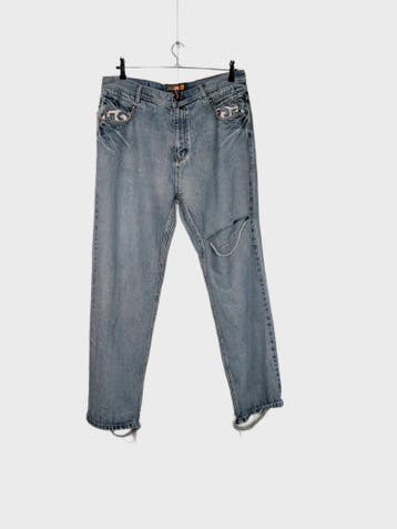 akadem Jeans Heren maat W38 Blauw Vintage, Ophalen of Verzenden, Nieuw