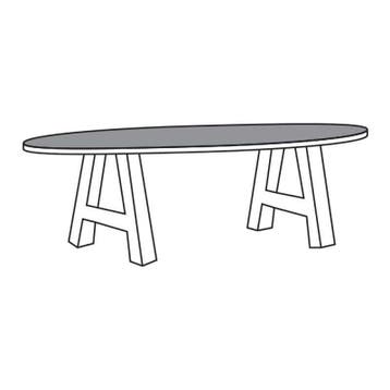 Eettafel TOV-K Bloemendaal - eettafel, Huis en Inrichting, Tafels | Eettafels, Nieuw, Overige vormen, Overige materialen