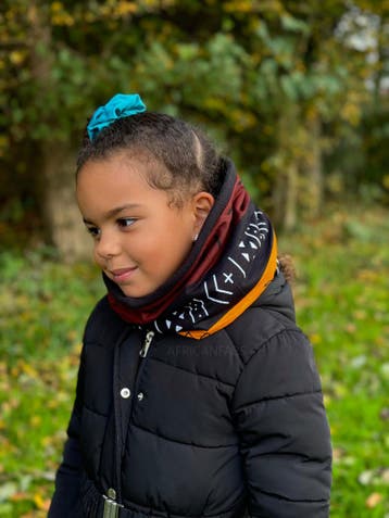 Warme Winter Colsjaal voor Kinderen met Afrikaanse print Uni, Ophalen of Verzenden, Nieuw