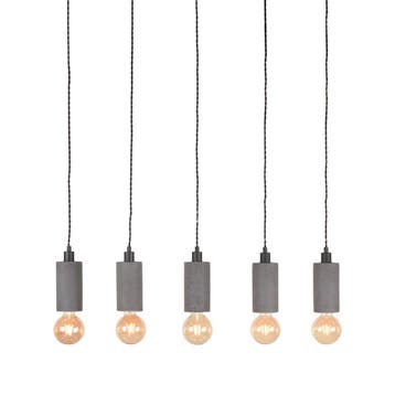 Hanglamp Fresco | Grijs | Beton | 5-Lichts LABEL51, Verzenden, Nieuw in verpakking