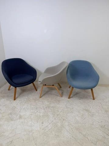 HAY AAL83 design fauteuil in 3 unieke kleuren goede staat!, Vergader- of Presentatieruimte, Ophalen of Verzenden, Gebruikt, Stoel