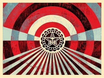 Shepard Fairey (OBEY) (1970) - Tunnel Vision (Blue)