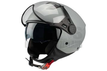 Helm Vito Jethelm met zonnevizier Lavori mat grijs/zwart..., Ophalen of Verzenden, Nieuw, Vito