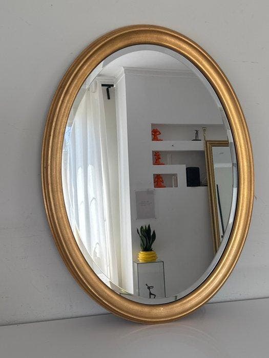 Spiegel - Glas, Hout, Antiek en Kunst, Curiosa en Brocante
