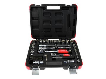 Doppenset - Doppendoos - 1/2 En 1/4 Duims - Gereedschapsset, Auto diversen, Autogereedschap, Ophalen of Verzenden, Nieuw