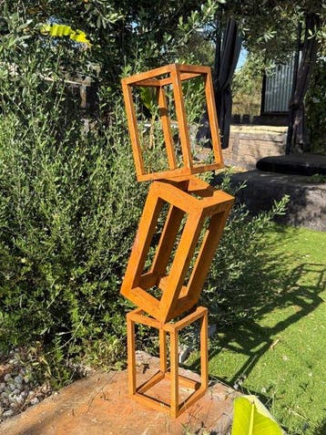 Ana Lucia B.M - Sculpture Corten - XL - No Reserve