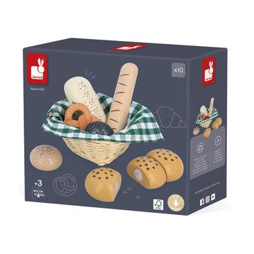 Janod houten bakkersmand - speelgoe van €20,99 voor €20,90, Ophalen of Verzenden, Nieuw