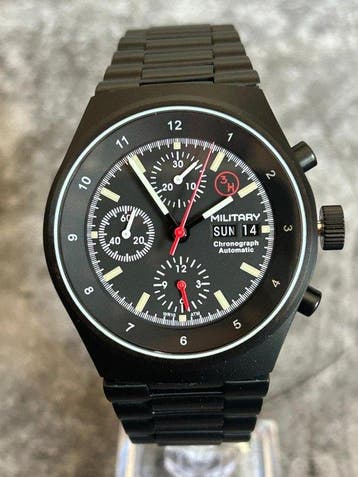 Military - Bund Automatik Chronograph - Zonder minimumprijs, Sieraden, Tassen en Uiterlijk, Horloges | Heren, Nieuw