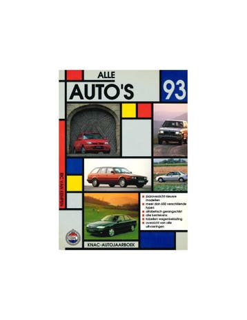1993 KNAC AUTOJAARBOEK NEDERLANDS, Nieuw, Author