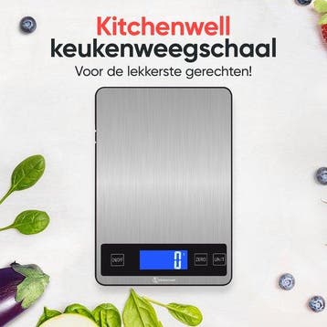 2dekans | Kitchenwell Digitale Precisie Keukenweegschaal –, Ophalen of Verzenden, Zo goed als nieuw