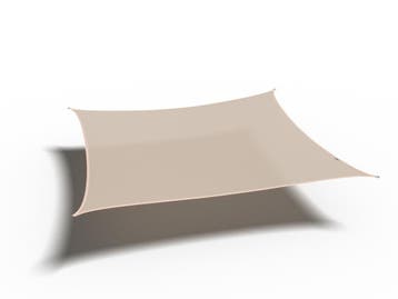 Platinum Coolfit schaduwdoek vierkant gebroken wit 5x5 m., Tuin en Terras, Verzenden, Nieuw