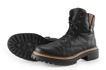 Rieker Veterboots in maat 43 Zwart, Verzenden, Zwart, Overige typen, Zo goed als nieuw