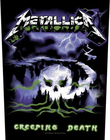 Metallica - Creeping Death - Backpatch officiële merchandise, Ophalen of Verzenden, Nieuw, Kleding