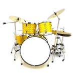 Miniatuur decoratief geel drumstel, Ophalen of Verzenden, Nieuw, Overige typen