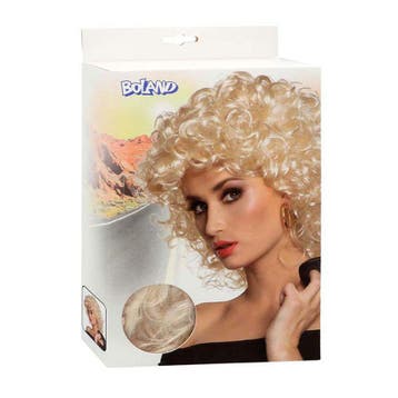 Boland pruik Sandy blond krullen ha van €14,99 voor €7,49, Ophalen of Verzenden, Nieuw