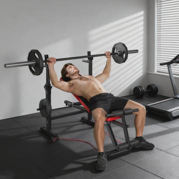 SPORTNOW Multifunctionele Bodybuilding Bank met Verstelbare, Sport en Fitness, Verzenden, Nieuw