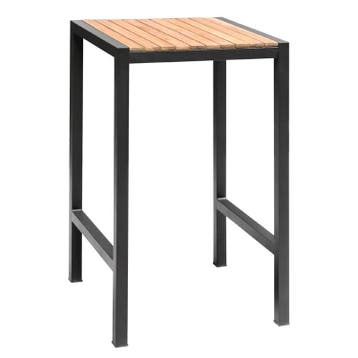 Statafel | Hout/Staal | Acaciahout Blad | Zwart Frame |, Verzenden, Nieuw in verpakking