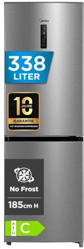 Midea MERB345MGC02 koel-vriescombinatie Vrijstaand 338 l, Verzenden, Nieuw
