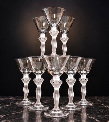 Bayel - Drinkservies - Venus - cristal bayel - 9 gesigneerde