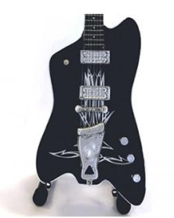 Miniatuur Gretsch gitaar met gratis standaard, Verzamelen, Muziek, Artiesten en Beroemdheden, Ophalen of Verzenden, Nieuw, Pop, Beeldje of Miniatuur
